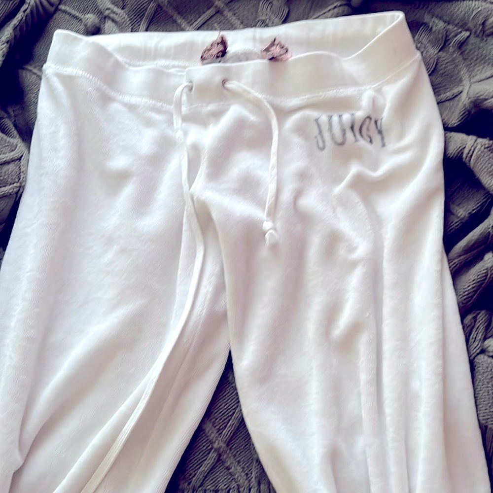 juicy couture white flare leggings